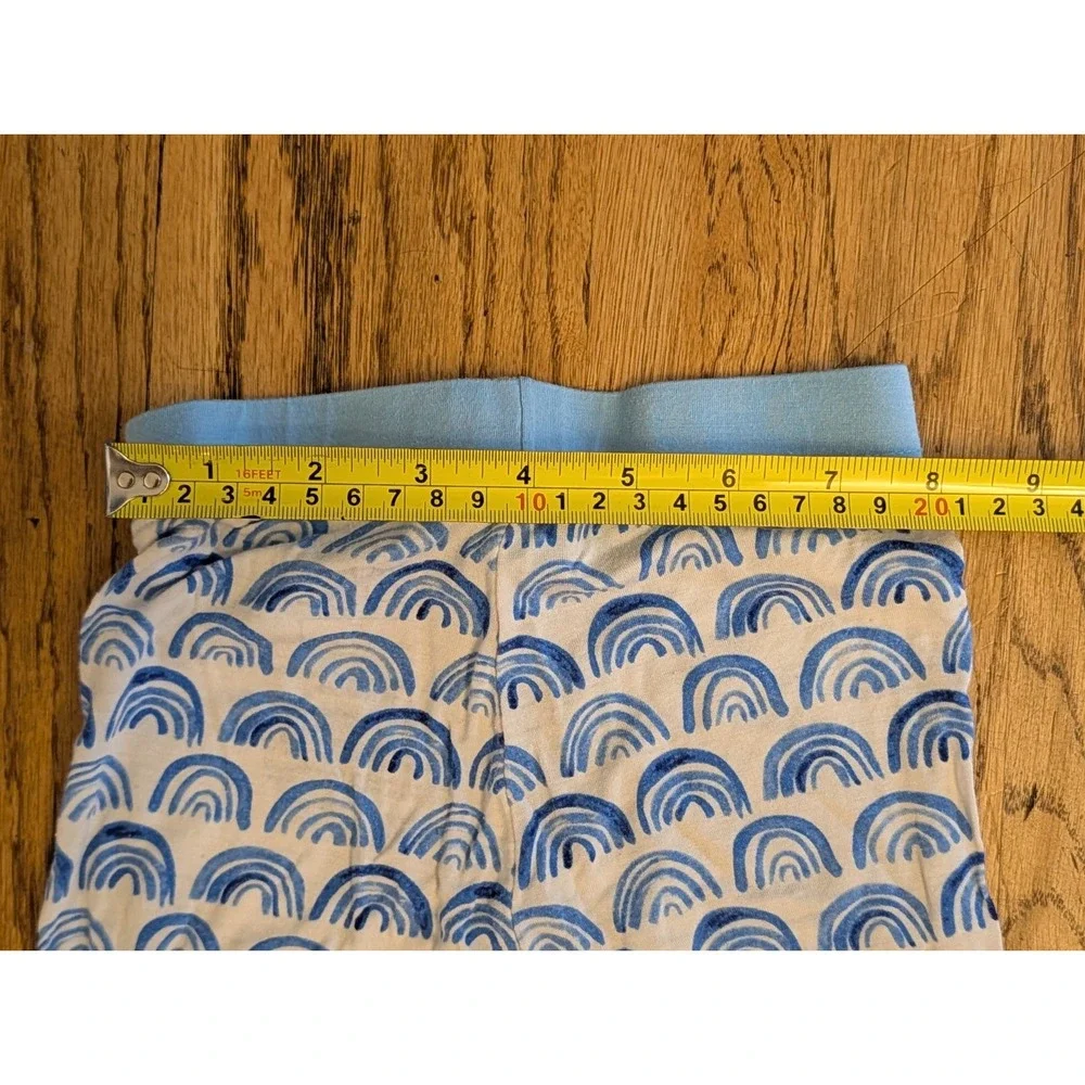 Little Sleepies Blue Rainbows PJs 2T Two Piece Set Bamboo Viscose Soft Pajamas